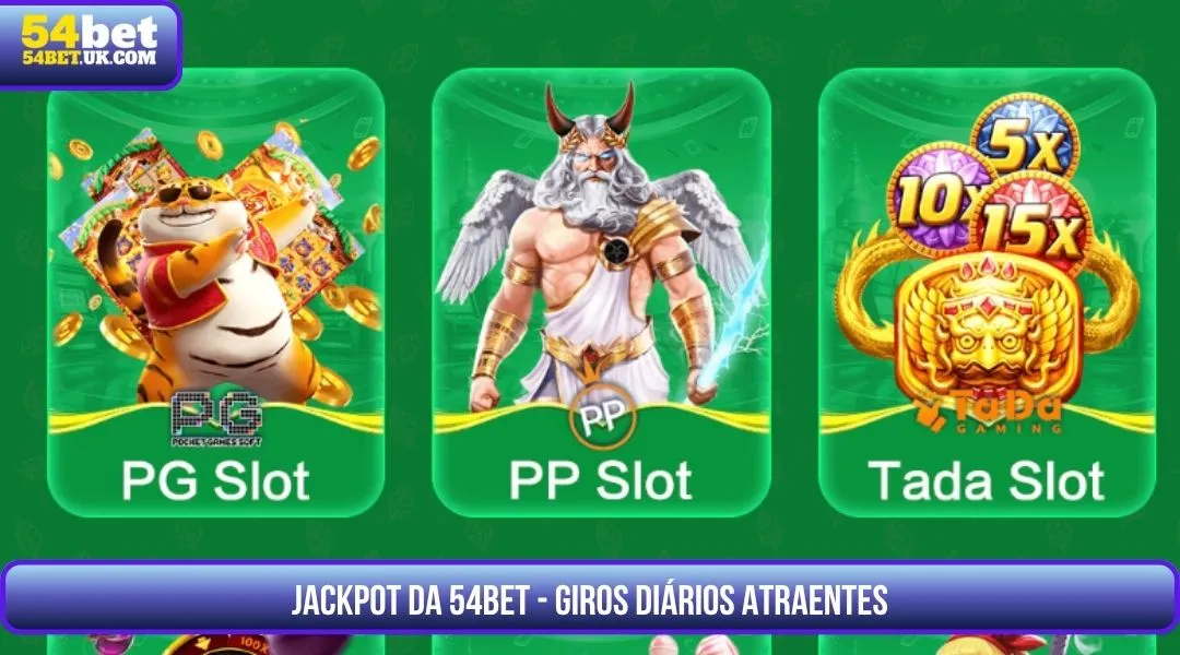 Jackpot da 54BET - Giros diários atraentes