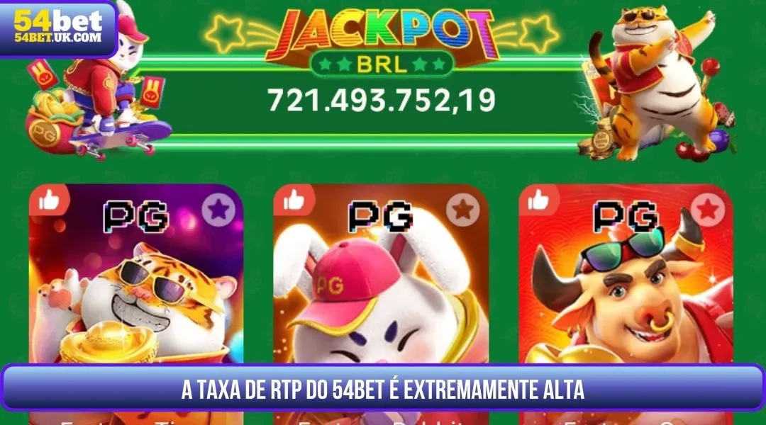 A Taxa de RTP do 54BET é Extremamente Alta